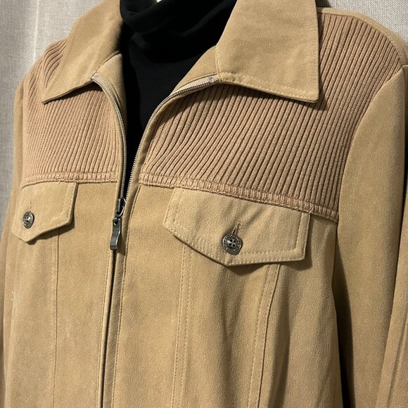 Alia Brushed Cotton Zip Front Jacket - Size 14 - Picture 3 of 10